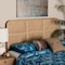 Bali & Pari Lainer Modern Bohemian Natural Brown Finished Bayur Wood and Rattan Queen Size Headboard 236-13314-ZORO - alternate 2